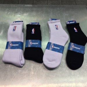 Logo man NBA socks of different lengths and colors will always be a staple product.  Have you ever played in a pair?  You're missing out if you haven't.